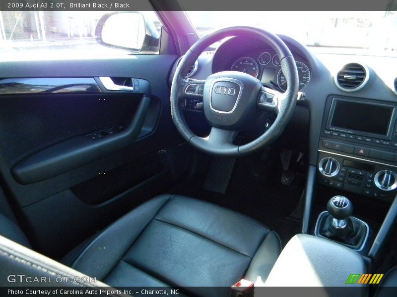 Brilliant Black / Black 2009 Audi A3 2.0T
