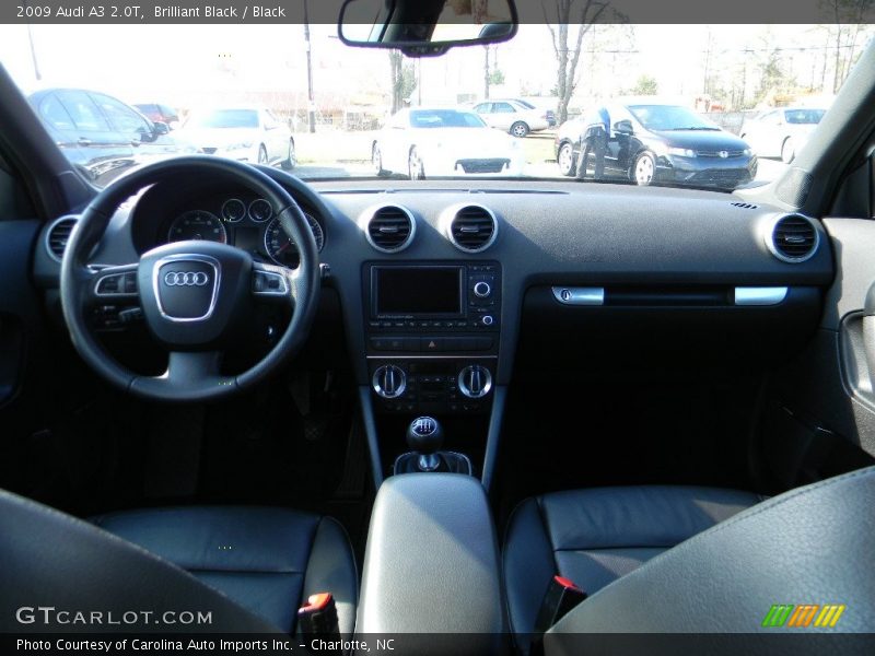 Brilliant Black / Black 2009 Audi A3 2.0T