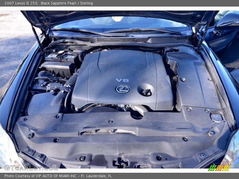 Black Sapphire Pearl / Sterling 2007 Lexus IS 250