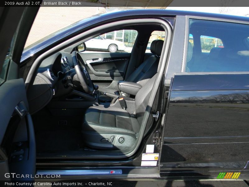 Brilliant Black / Black 2009 Audi A3 2.0T