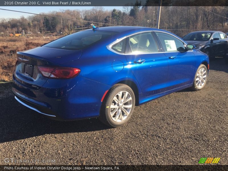 Vivid Blue Pearl / Black/Linen 2016 Chrysler 200 C