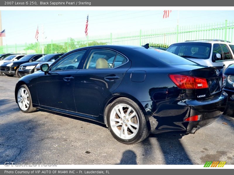 Black Sapphire Pearl / Sterling 2007 Lexus IS 250