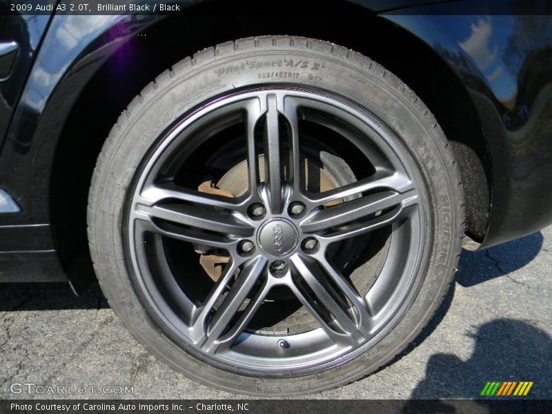 Brilliant Black / Black 2009 Audi A3 2.0T