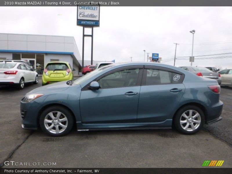 Gunmetal Blue Mica / Black 2010 Mazda MAZDA3 i Touring 4 Door