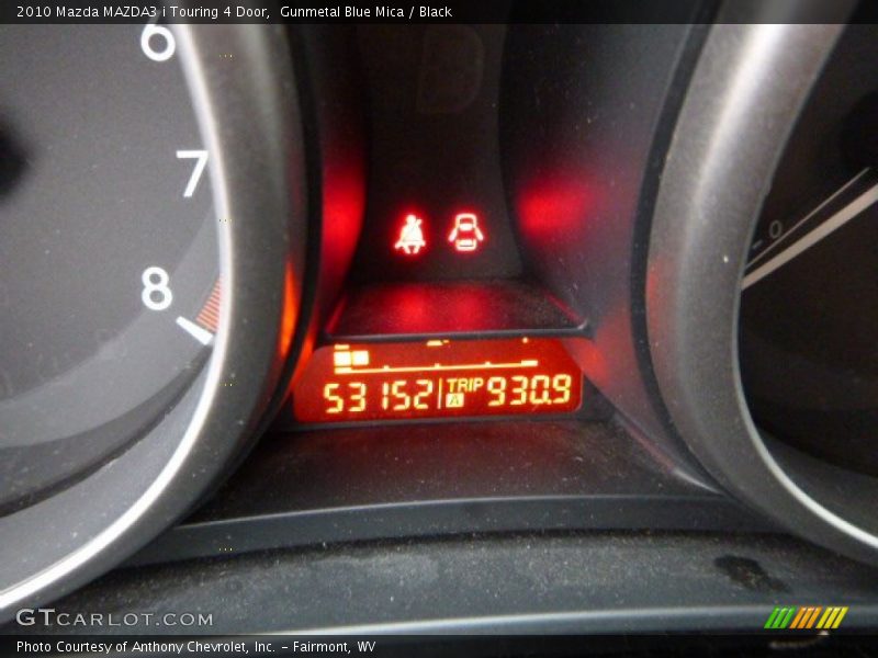 Gunmetal Blue Mica / Black 2010 Mazda MAZDA3 i Touring 4 Door