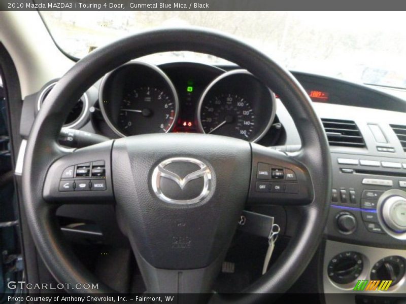 Gunmetal Blue Mica / Black 2010 Mazda MAZDA3 i Touring 4 Door