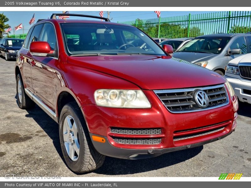 Colorado Red Metallic / Kristal Grey 2005 Volkswagen Touareg V6