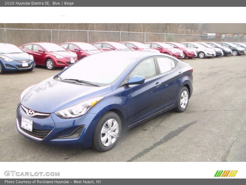 Blue / Beige 2016 Hyundai Elantra SE
