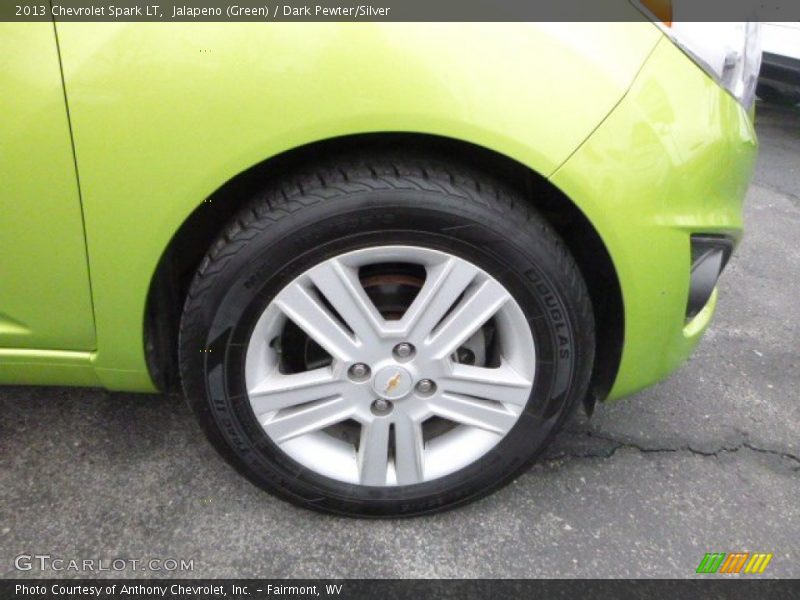 Jalapeno (Green) / Dark Pewter/Silver 2013 Chevrolet Spark LT