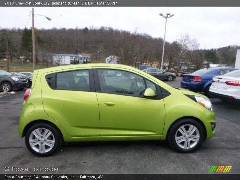 Jalapeno (Green) / Dark Pewter/Silver 2013 Chevrolet Spark LT