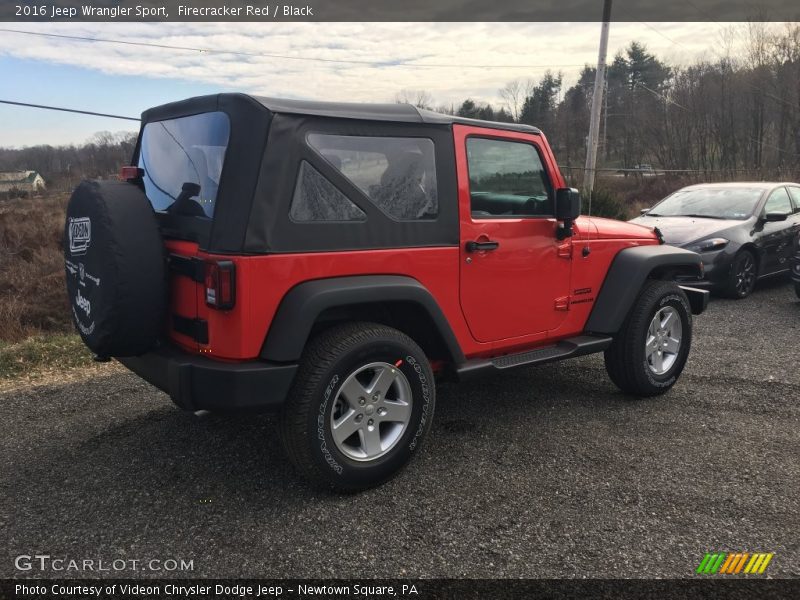 Firecracker Red / Black 2016 Jeep Wrangler Sport