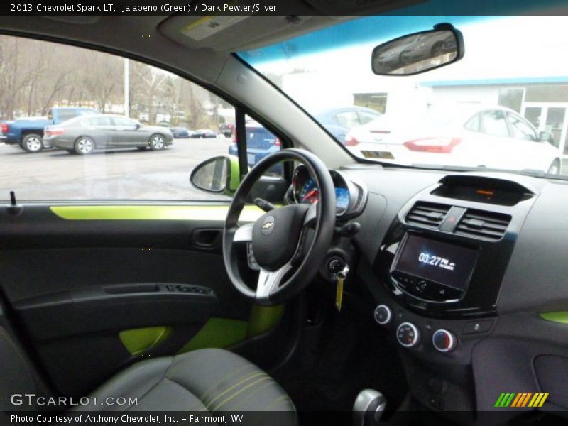Jalapeno (Green) / Dark Pewter/Silver 2013 Chevrolet Spark LT