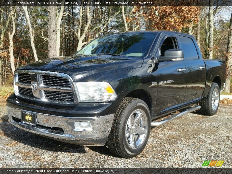 Black / Dark Slate Gray/Medium Graystone 2012 Dodge Ram 1500 SLT Crew Cab 4x4