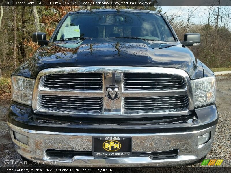 Black / Dark Slate Gray/Medium Graystone 2012 Dodge Ram 1500 SLT Crew Cab 4x4