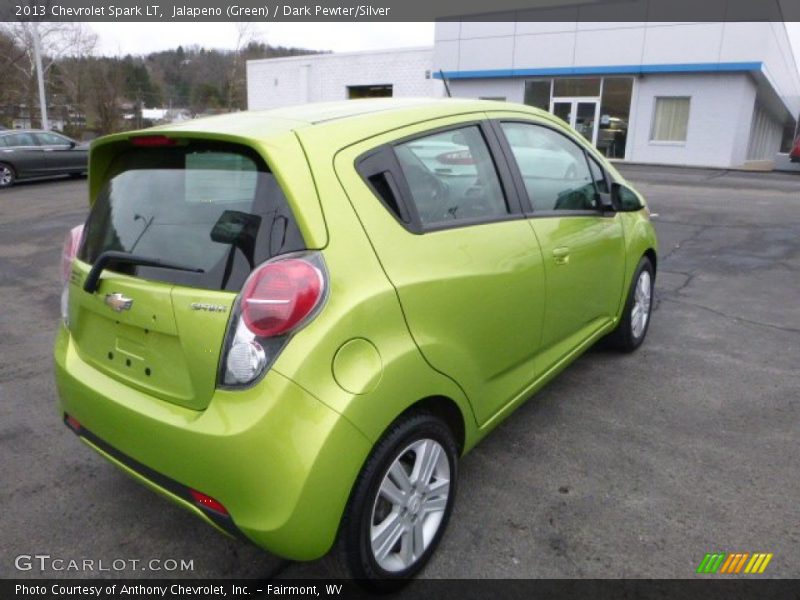 Jalapeno (Green) / Dark Pewter/Silver 2013 Chevrolet Spark LT