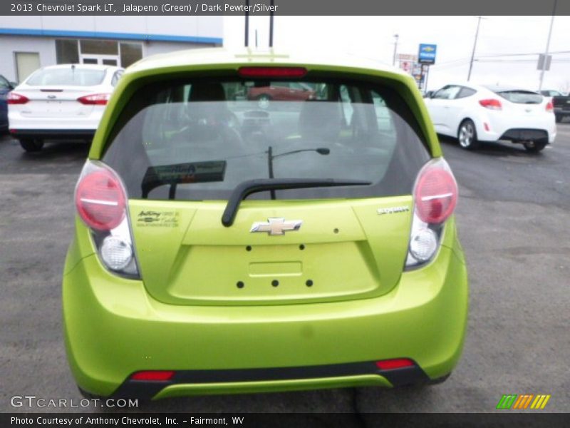 Jalapeno (Green) / Dark Pewter/Silver 2013 Chevrolet Spark LT