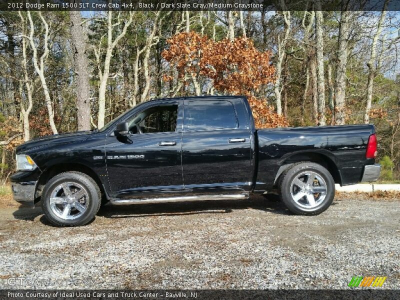 Black / Dark Slate Gray/Medium Graystone 2012 Dodge Ram 1500 SLT Crew Cab 4x4