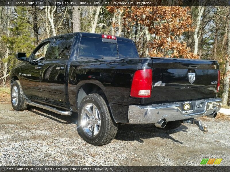Black / Dark Slate Gray/Medium Graystone 2012 Dodge Ram 1500 SLT Crew Cab 4x4