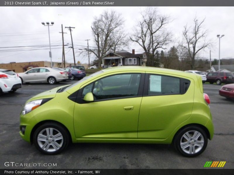 Jalapeno (Green) / Dark Pewter/Silver 2013 Chevrolet Spark LT