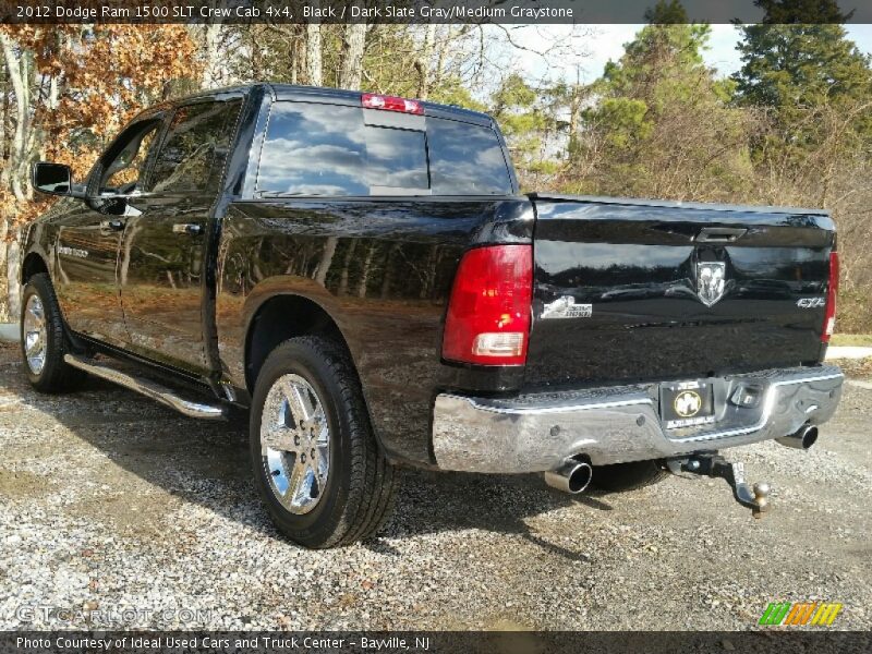 Black / Dark Slate Gray/Medium Graystone 2012 Dodge Ram 1500 SLT Crew Cab 4x4