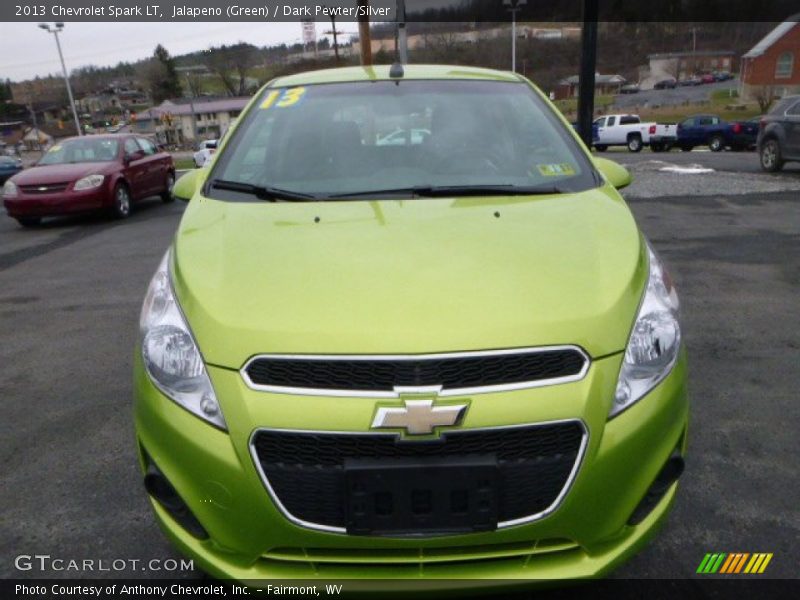 Jalapeno (Green) / Dark Pewter/Silver 2013 Chevrolet Spark LT