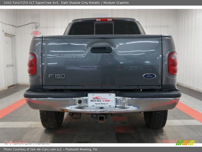 Dark Shadow Grey Metallic / Medium Graphite 2002 Ford F150 XLT SuperCrew 4x4
