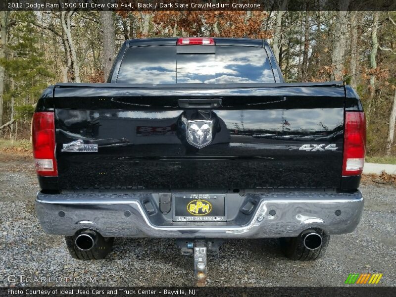 Black / Dark Slate Gray/Medium Graystone 2012 Dodge Ram 1500 SLT Crew Cab 4x4