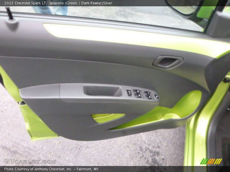 Jalapeno (Green) / Dark Pewter/Silver 2013 Chevrolet Spark LT