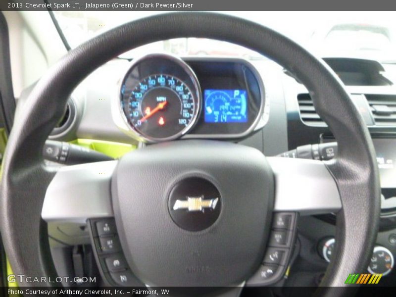 Jalapeno (Green) / Dark Pewter/Silver 2013 Chevrolet Spark LT