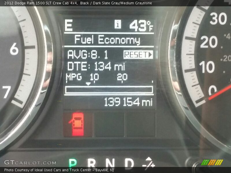 Black / Dark Slate Gray/Medium Graystone 2012 Dodge Ram 1500 SLT Crew Cab 4x4