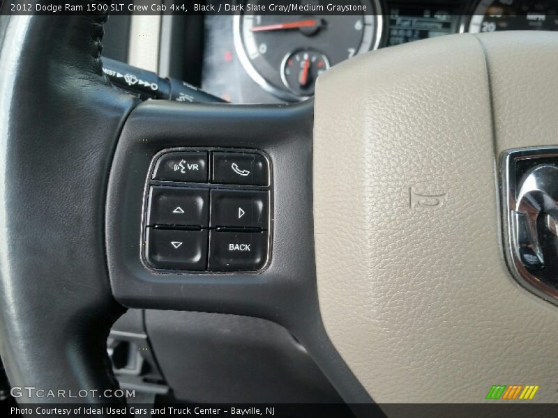 Black / Dark Slate Gray/Medium Graystone 2012 Dodge Ram 1500 SLT Crew Cab 4x4