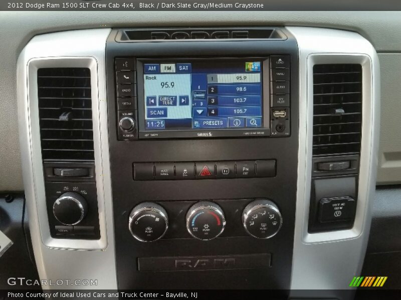 Black / Dark Slate Gray/Medium Graystone 2012 Dodge Ram 1500 SLT Crew Cab 4x4