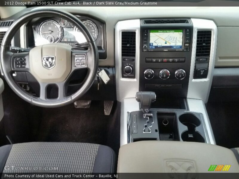Black / Dark Slate Gray/Medium Graystone 2012 Dodge Ram 1500 SLT Crew Cab 4x4