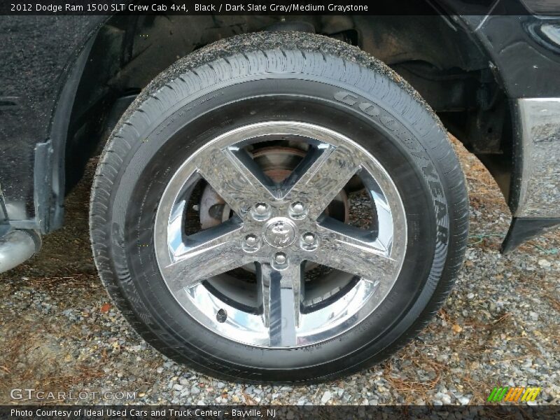 Black / Dark Slate Gray/Medium Graystone 2012 Dodge Ram 1500 SLT Crew Cab 4x4