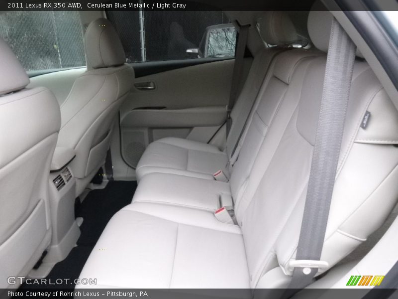 Cerulean Blue Metallic / Light Gray 2011 Lexus RX 350 AWD