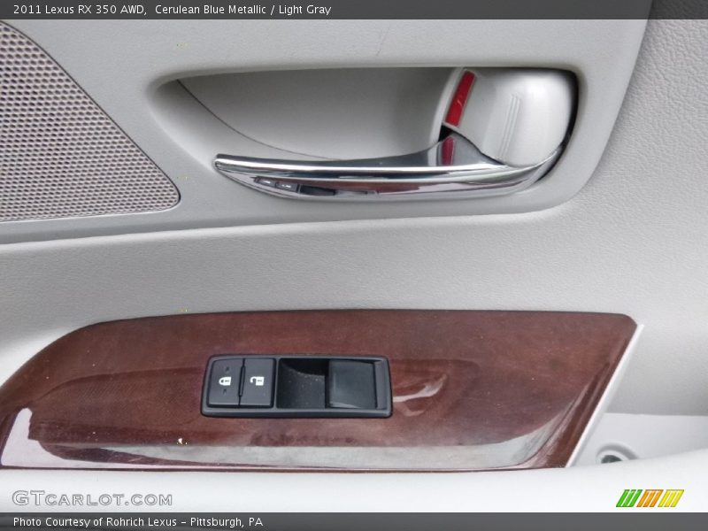 Cerulean Blue Metallic / Light Gray 2011 Lexus RX 350 AWD