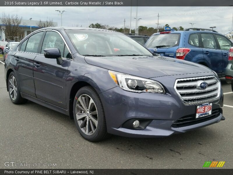 Carbide Gray Metallic / Slate Black 2016 Subaru Legacy 3.6R Limited