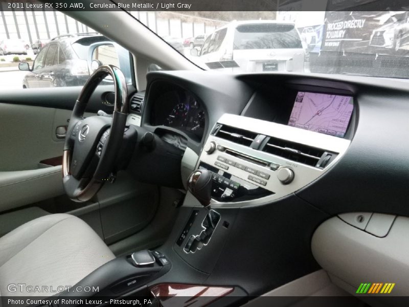 Cerulean Blue Metallic / Light Gray 2011 Lexus RX 350 AWD