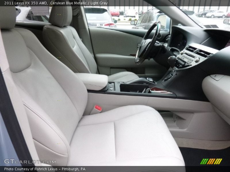 Cerulean Blue Metallic / Light Gray 2011 Lexus RX 350 AWD