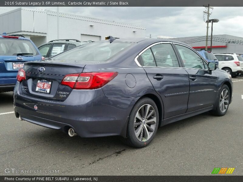 Carbide Gray Metallic / Slate Black 2016 Subaru Legacy 3.6R Limited