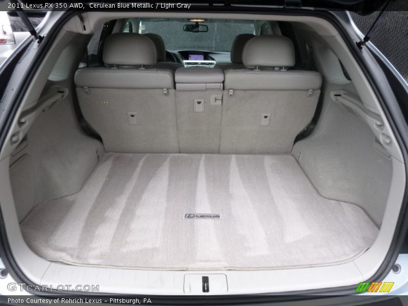 Cerulean Blue Metallic / Light Gray 2011 Lexus RX 350 AWD