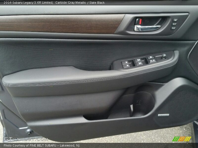 Carbide Gray Metallic / Slate Black 2016 Subaru Legacy 3.6R Limited