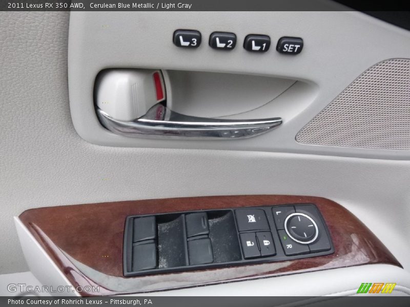 Cerulean Blue Metallic / Light Gray 2011 Lexus RX 350 AWD