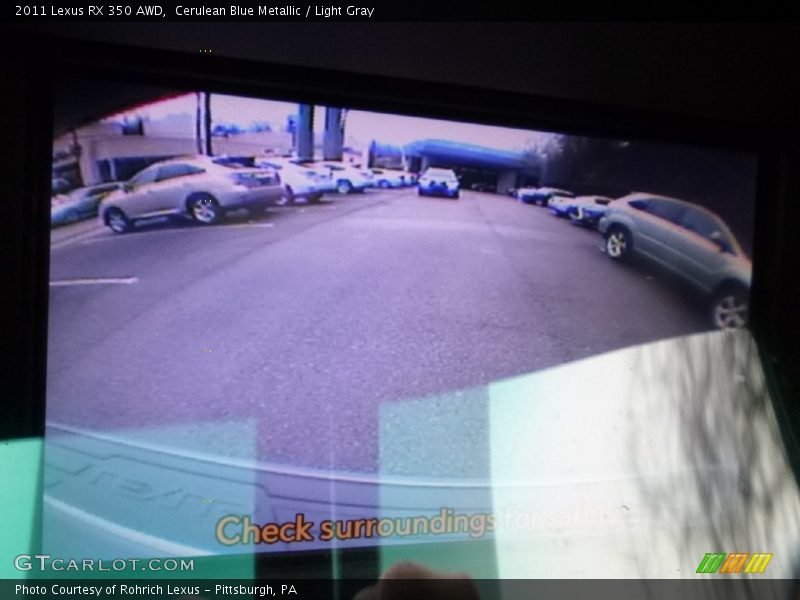 Cerulean Blue Metallic / Light Gray 2011 Lexus RX 350 AWD
