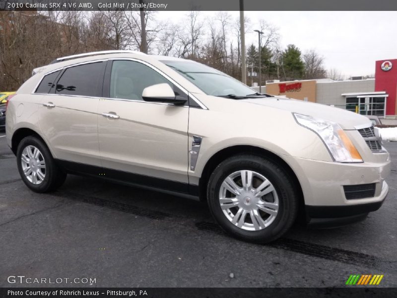 Gold Mist / Shale/Ebony 2010 Cadillac SRX 4 V6 AWD