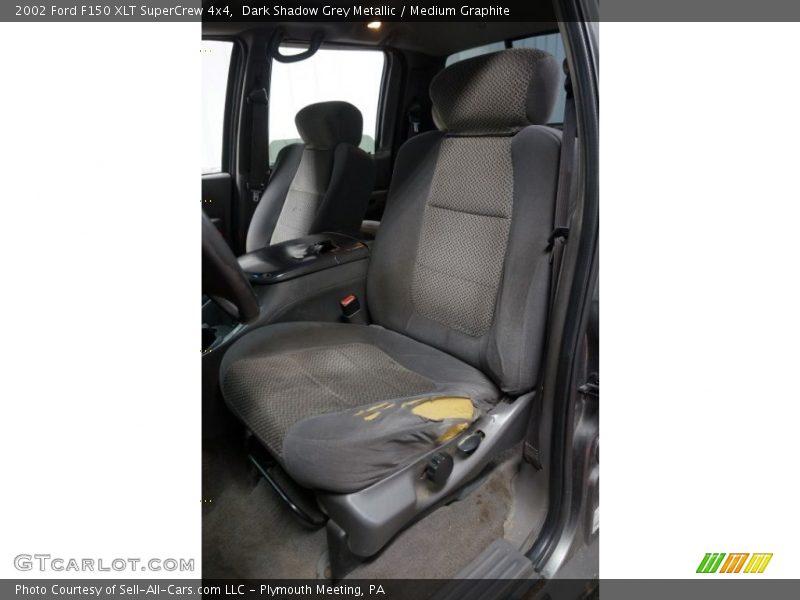 Dark Shadow Grey Metallic / Medium Graphite 2002 Ford F150 XLT SuperCrew 4x4