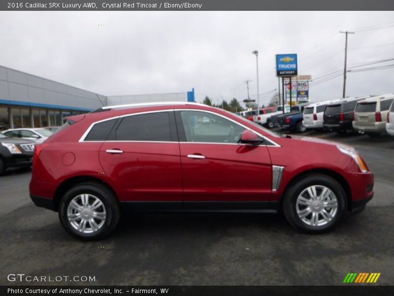 Crystal Red Tincoat / Ebony/Ebony 2016 Cadillac SRX Luxury AWD