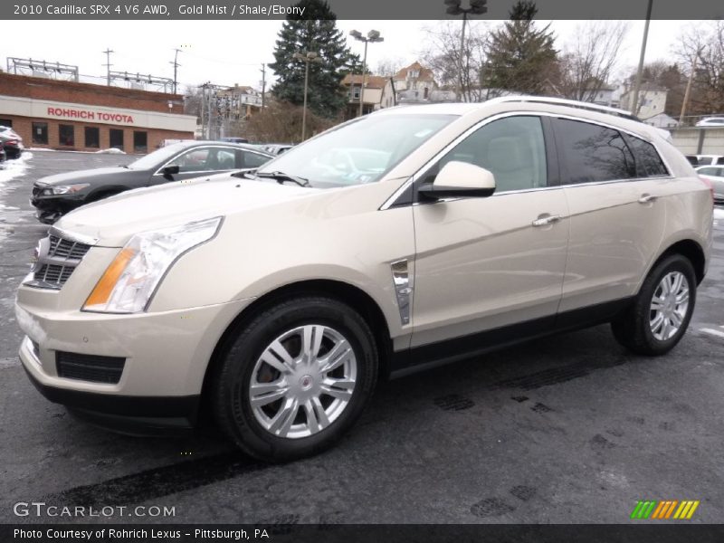 Gold Mist / Shale/Ebony 2010 Cadillac SRX 4 V6 AWD