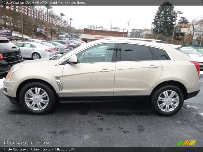 Gold Mist / Shale/Ebony 2010 Cadillac SRX 4 V6 AWD