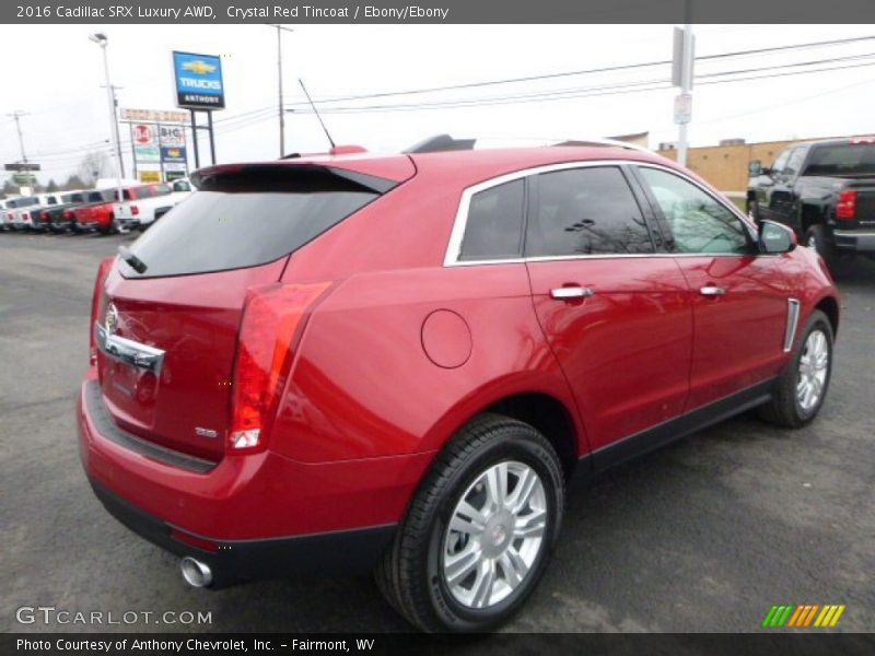 Crystal Red Tincoat / Ebony/Ebony 2016 Cadillac SRX Luxury AWD